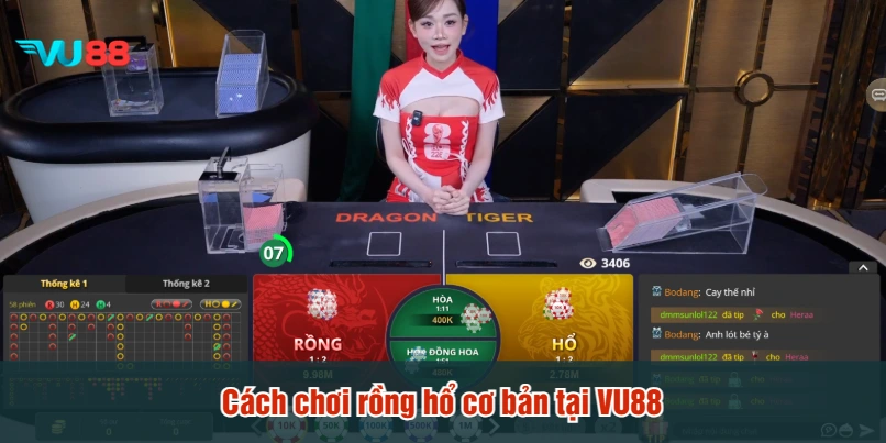 Cách chơi rồng hổ cơ bản tại VU88