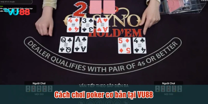 Cách chơi poker cơ bản tại VU88