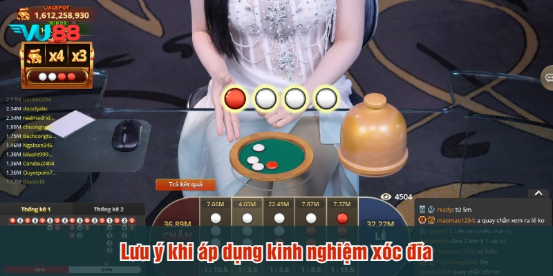 Lưu ý khi áp dụng kinh nghiệm xóc đĩa